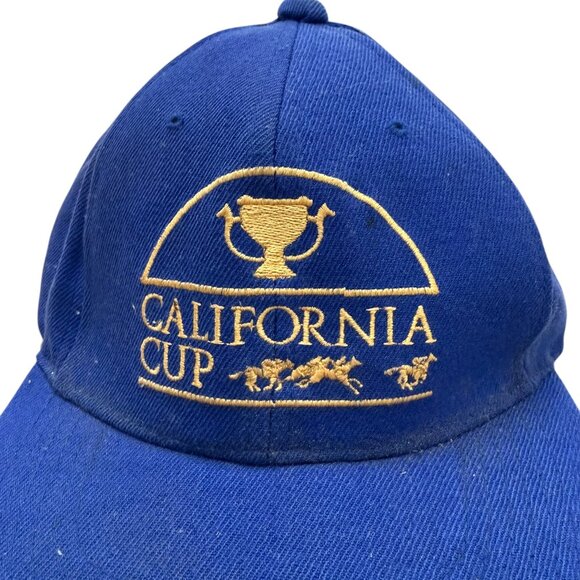 Vintage California Cup snap back baseball cap cotton blue/gold 1990s - Picture 2 of 5